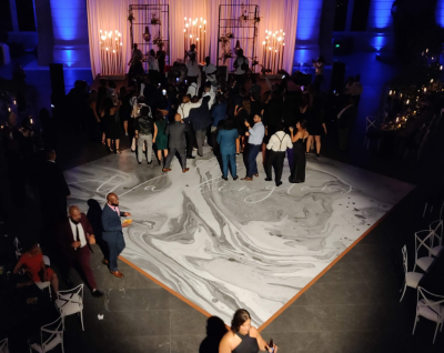 Full Color Print Floor at the Cleveland Museum of Art for our friends at A Charming Fete