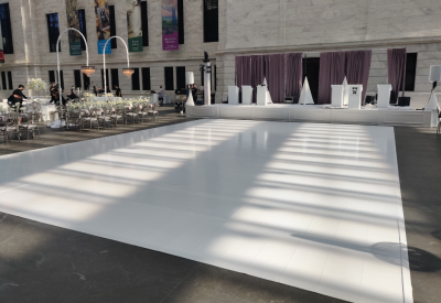 Gloss White Floor at Cleveland Museum of Art for our friends at A Charming Fete